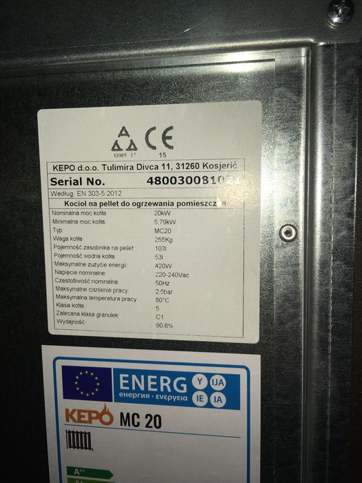 Kocioł na pellet Kepo MC 15/20/25 kW, piec, kotły, pellet, RATY 0%