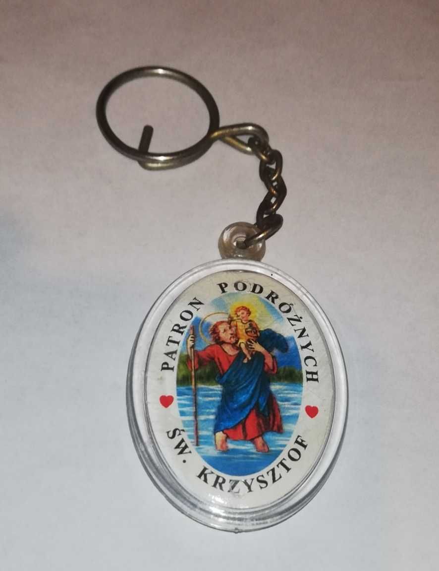 Stary brelok PRL - Św. Krzysztof patron podróżnych