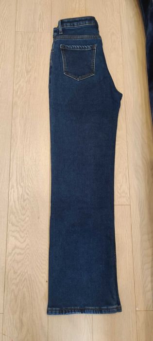 Широкие джинсы на флисе, 152-158