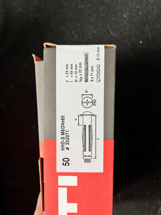 Hilti HHD-S M6/24x65