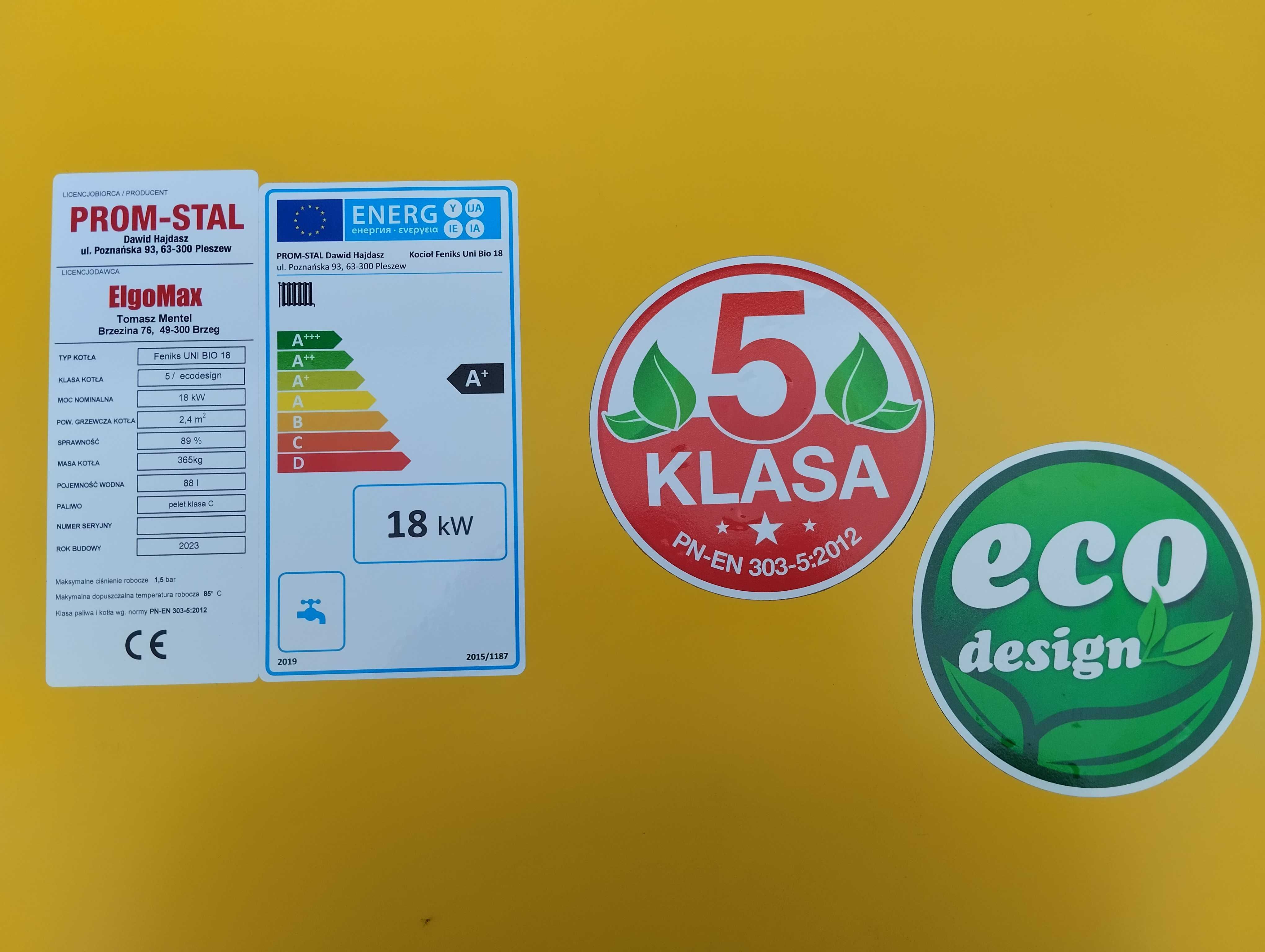 Kocioł na Pellet Węgiel 18kW do 220m2 Dostawa Gratis