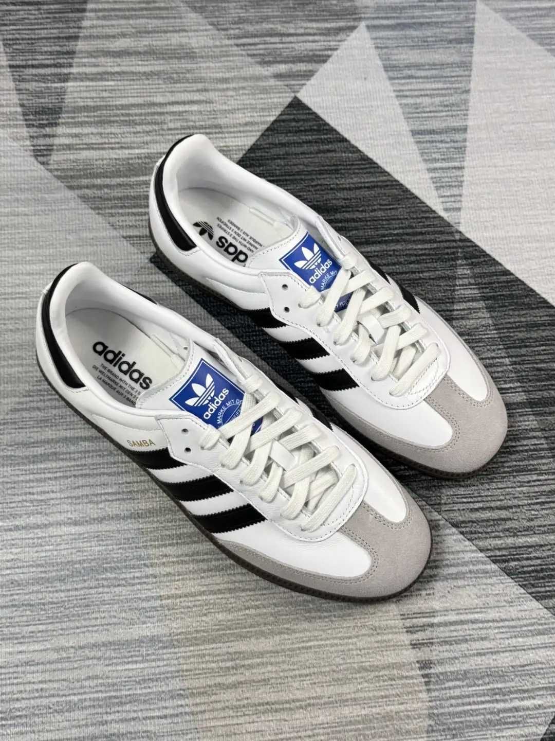 Nowe\Powietrze*airDamskieAdidasSambaSupremeWhite UnisexTrampki 37