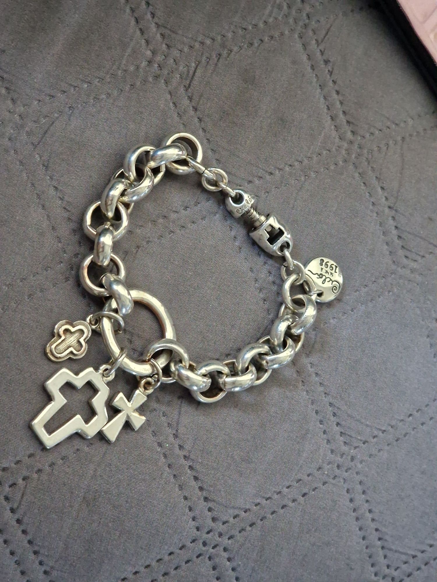 Pulseira siclon em aço cirúrgico