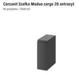 Cersanit Szafka Moduo cargo 20 w kolorze antracyt ciche domykanie