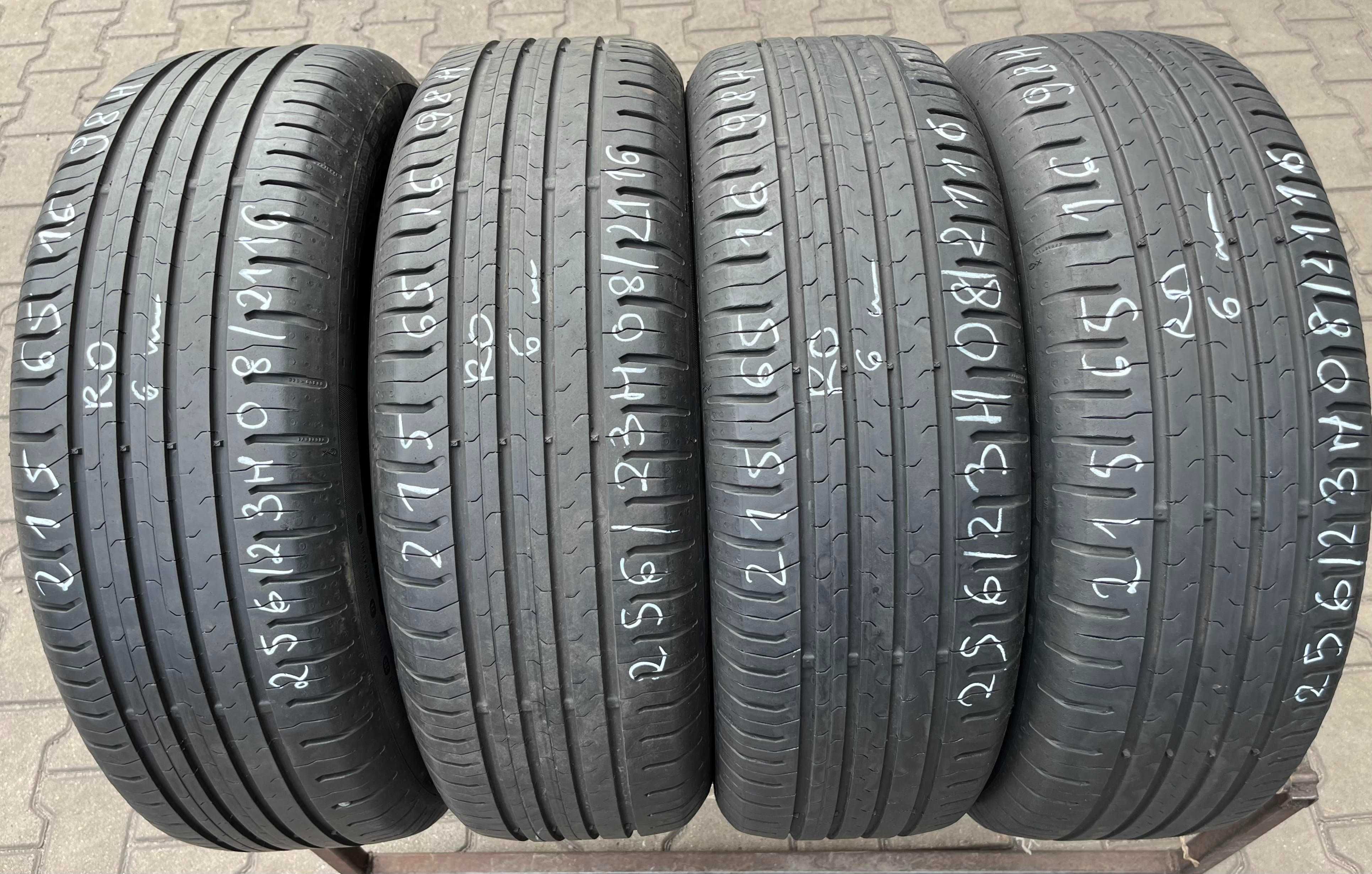 4 szt. opony używane letnie 215/65r16 Continental ContiEcoContact 5