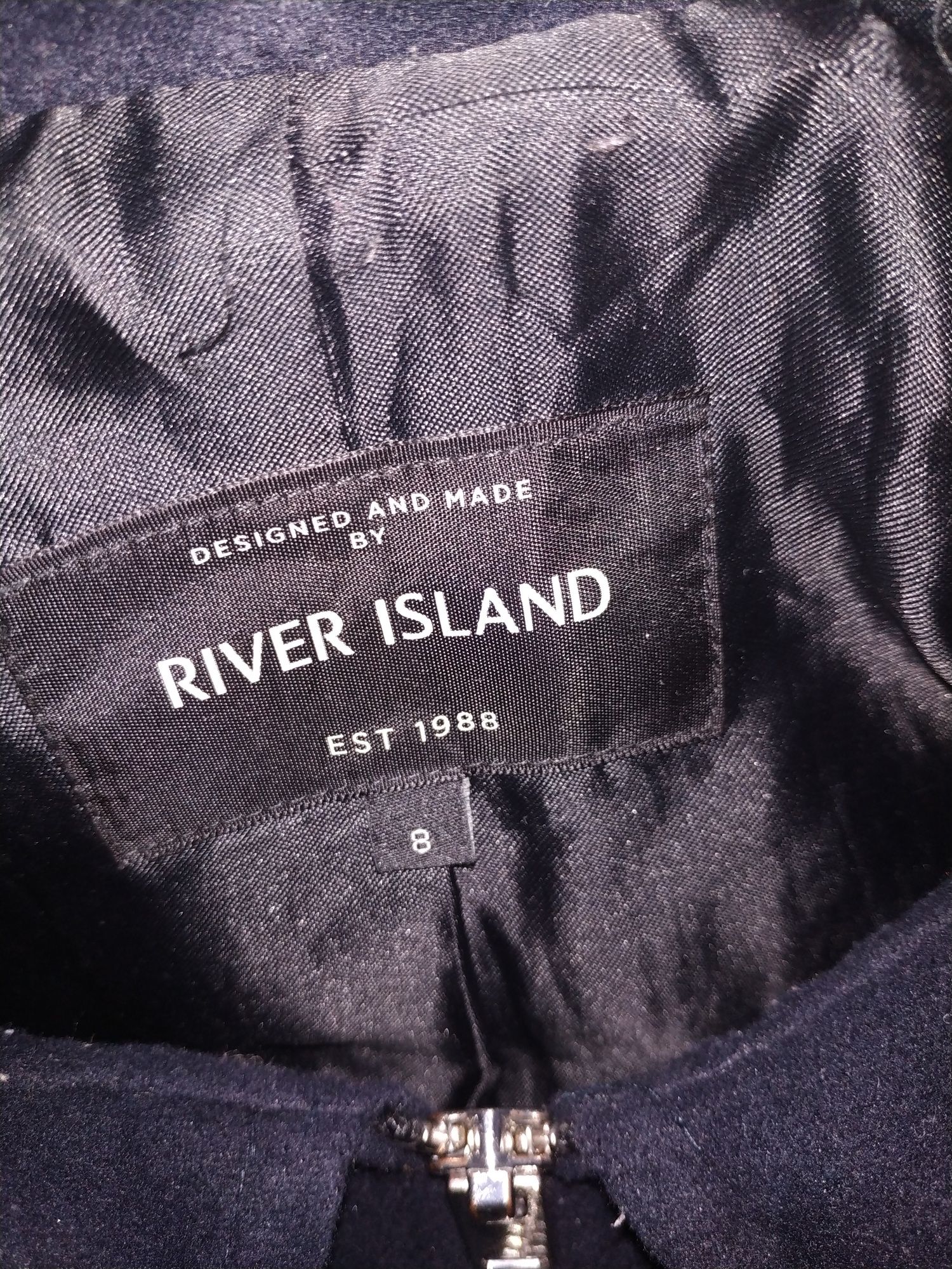 Płaszcz żakietowy na #suwak #RiverIsland #River # Island r. 34 #XS #pl