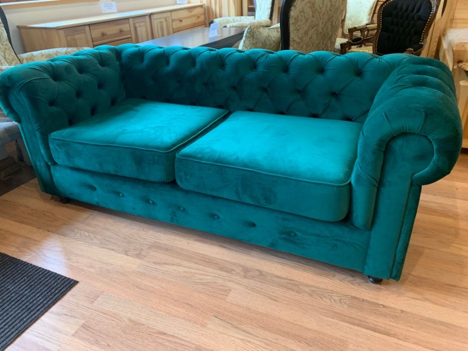 Sofa Chesterfield z funkcją spania