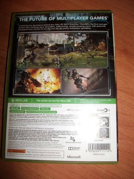 Jogo XBox 360 TitanFall (On Line)