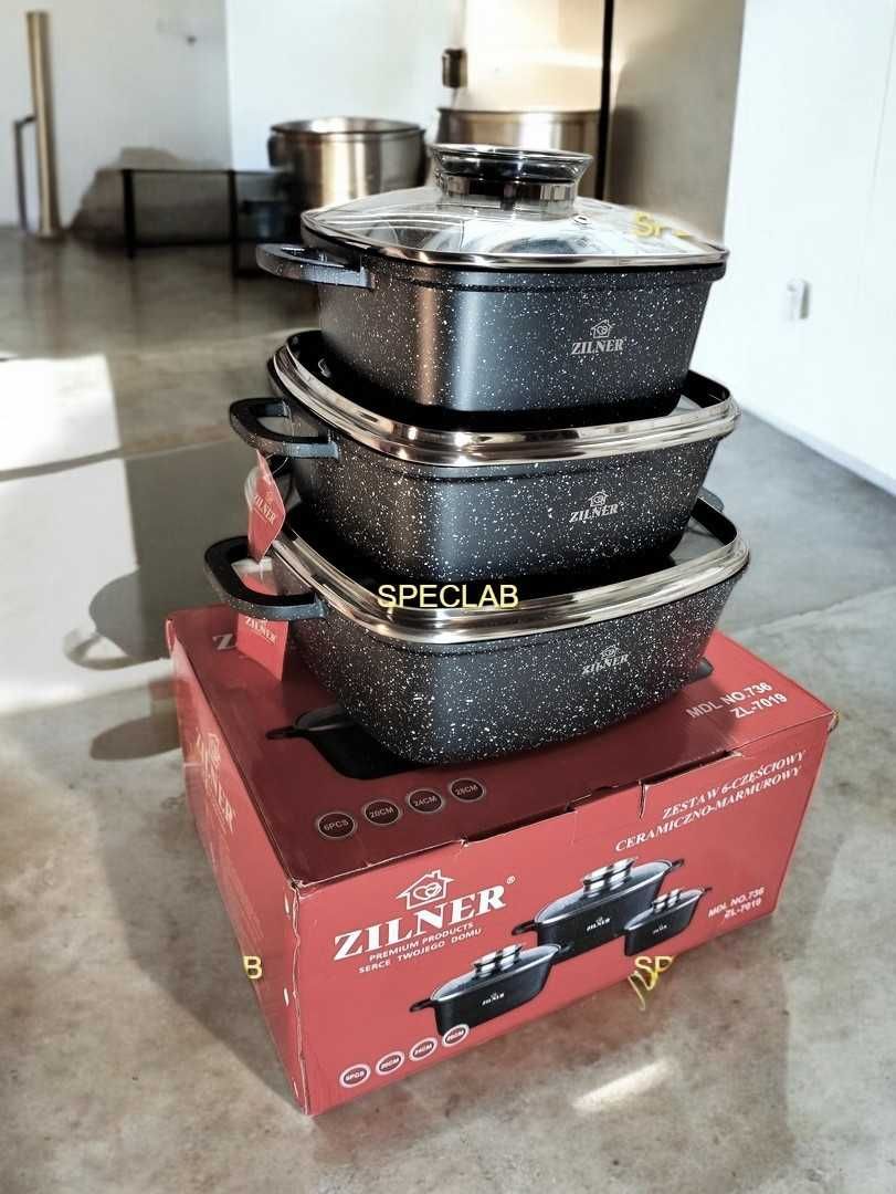 ZESTAW garnkow ZL-7019 Gaz, indukcja, piekarnik, halogen