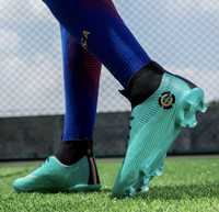 Sportowe obuwie piłkarskie korki lanki skarpeta futbolówki