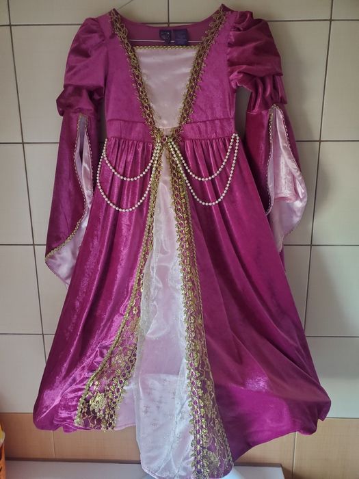 Średniowieczny strój królewny/ księżniczki  z kołem + opaska