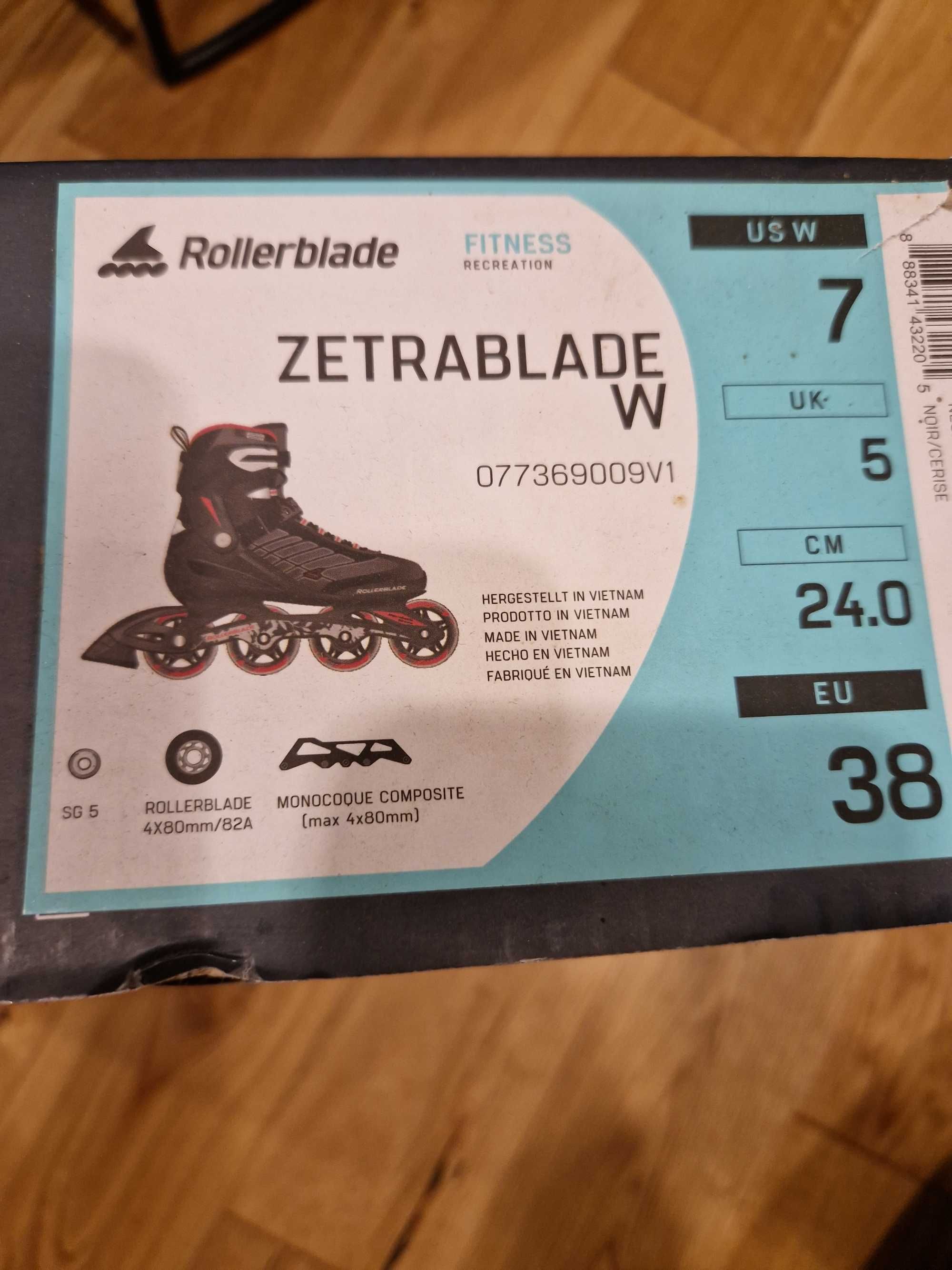 Rolki Rollerblade Zetrablade damskie  rozmiar 33-38
