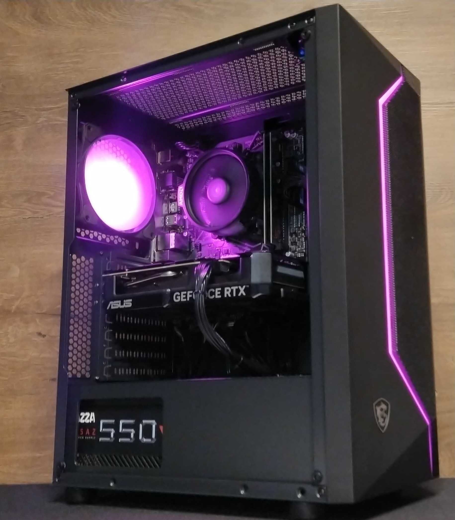 DO GIER RGB Ryzen 7 5700X RTX 4060 32GB SSD 1TB WIFI W11 DLSS 3 NOWY