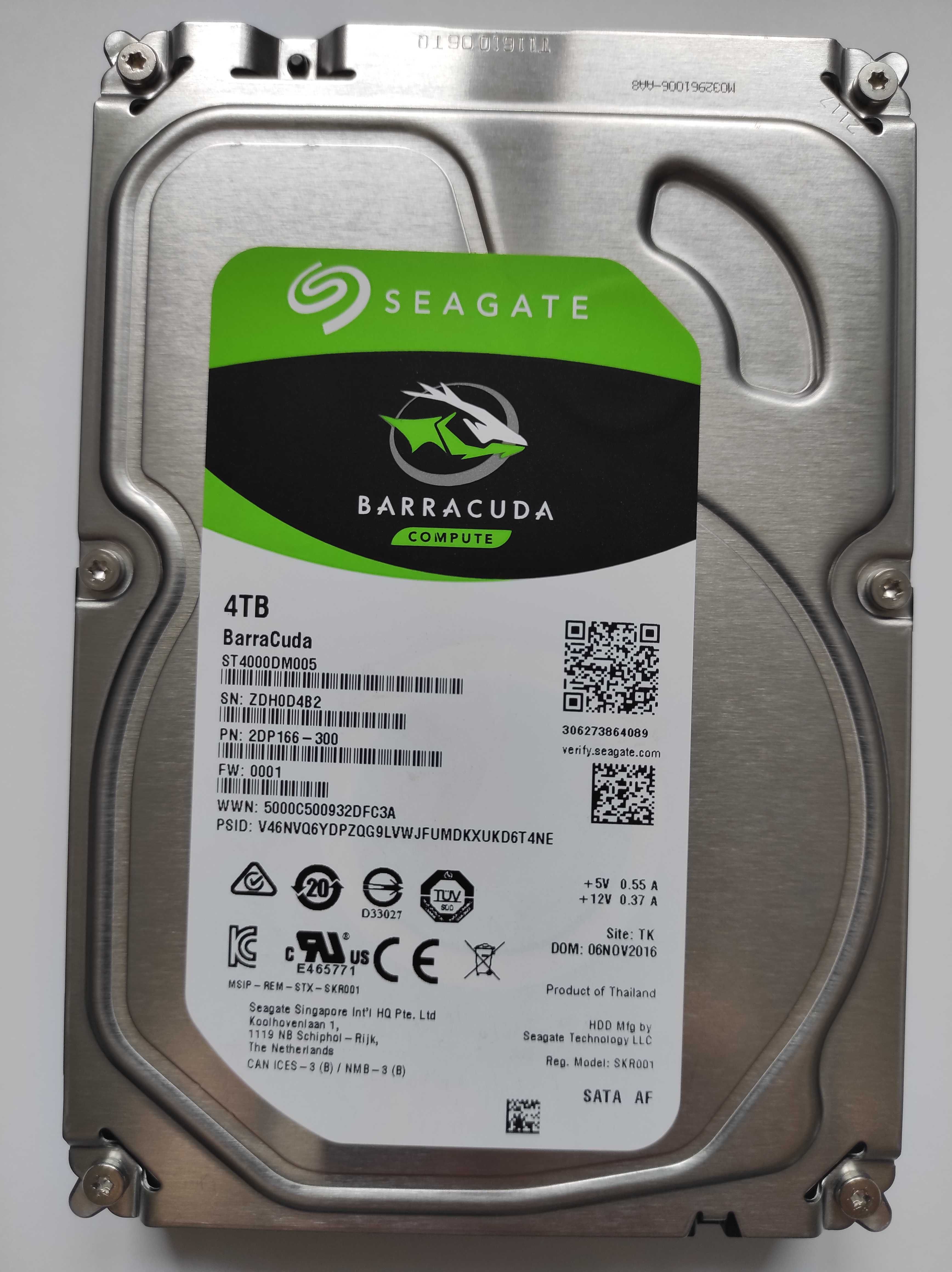 HDD, 4ТB Seagate ST4000DM005, Western Digital WD40EZRZ