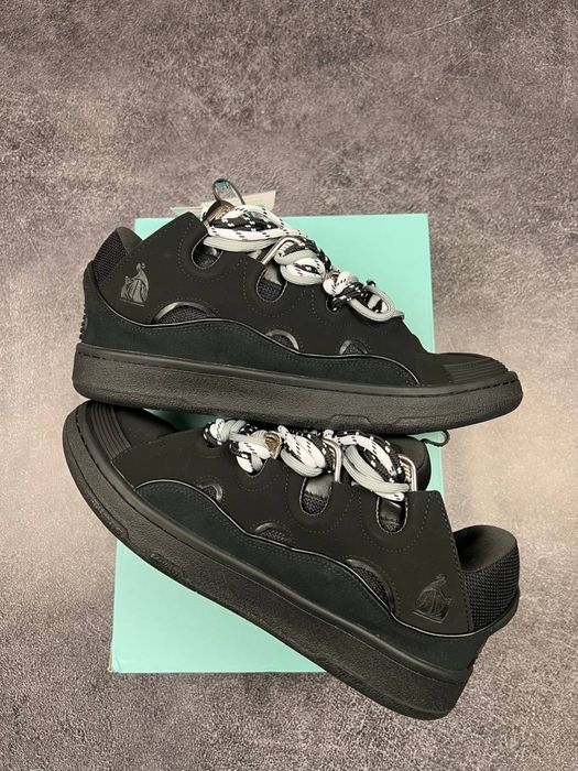 Lanvin Curb Sneakers Black Grey Premium