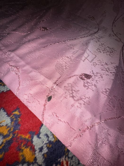 Розовая штора 2 шт