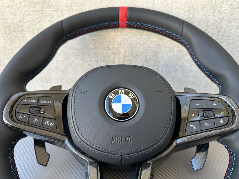 М руль карбон BMW G series g20 g30 g01 g05 g07 подогрев вибро