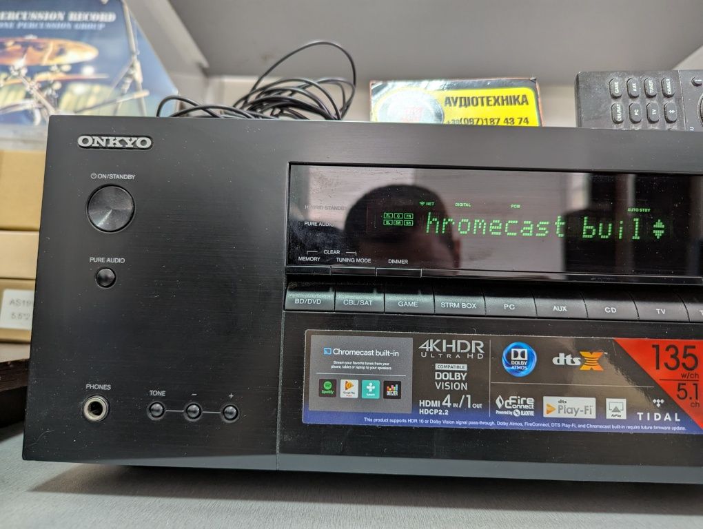 5.1 AV-ресивер Onkyo TX-NR474. Dolby Atmos/4K/FLAC/NET/BT/HDMI