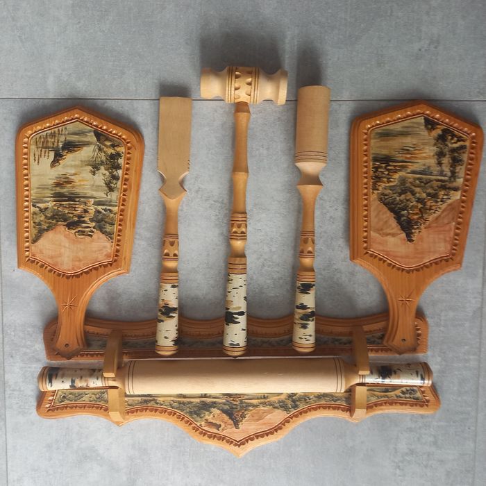 Nowy Zestaw przyborów kuchennych ręcznej roboty