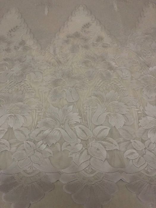 Тюль белая под прищепки 1,9м*2,5м / 1,9*2,1м