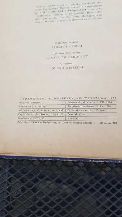 AJ Okrętowe mechanizmy pomocnicze Rakowski 1955 SPIS