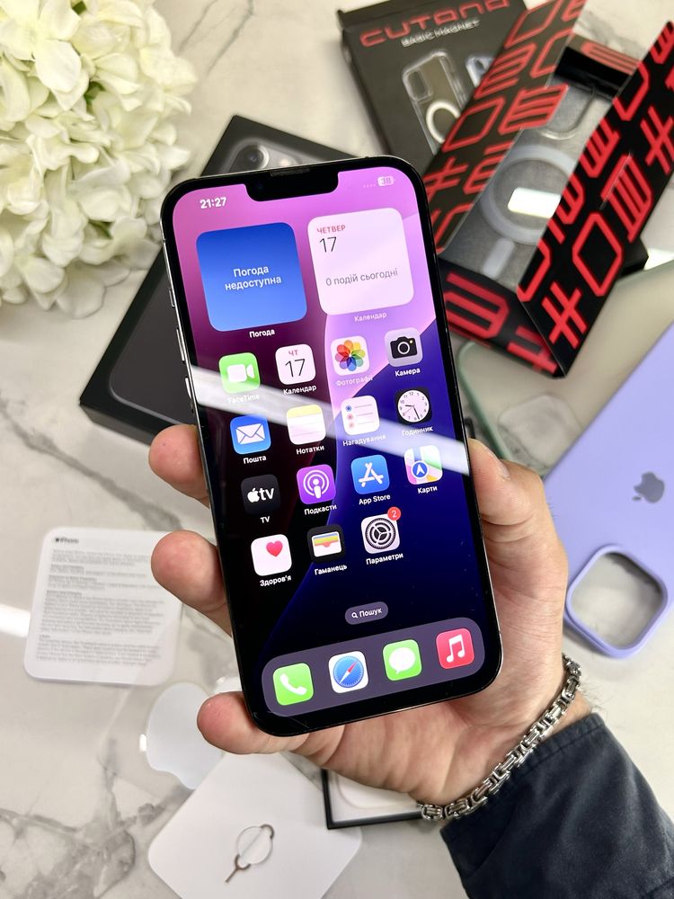 Стан Нового iPhone 13 Pro Max (Магазин Гарантія) 86%АКБ 128GB Уцінка!
