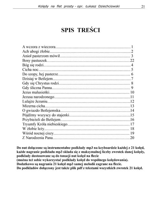 Nuty na flet prosty kolędy (21) i znane piosenki (26) 2 książki, nowe