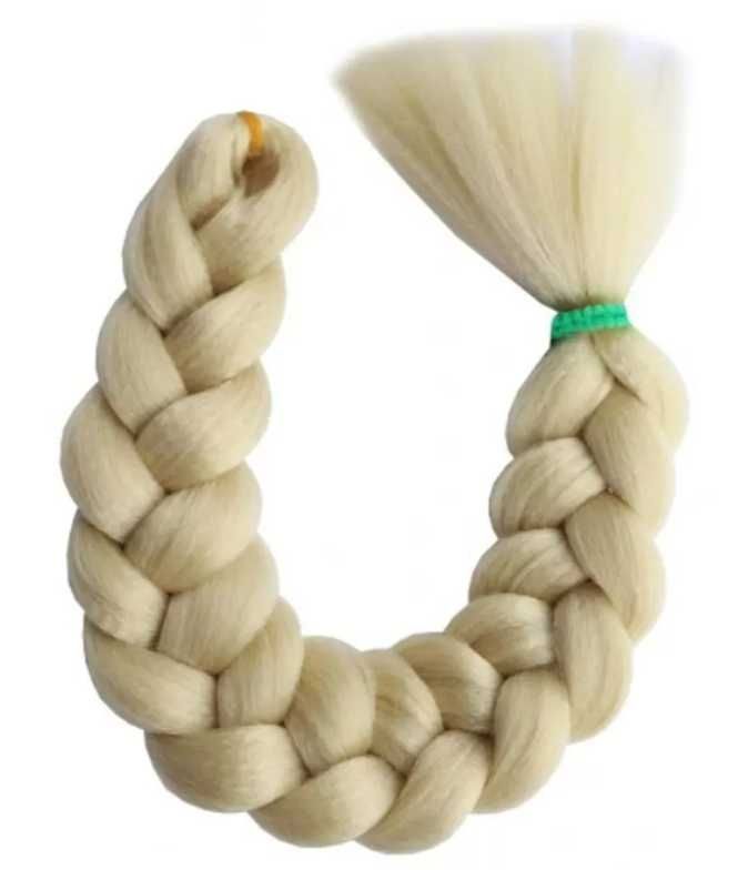 Włosy syntetyczne do warkoczy warkoczyki dredy pasemka blond