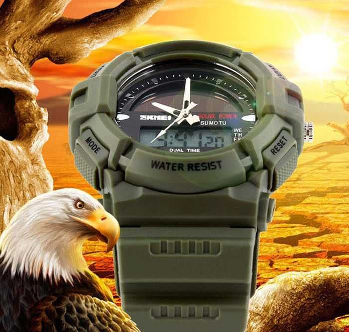 Zegarek SKMEI nowoczesny stoper solar LED