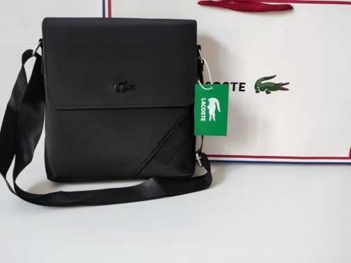 Lacoste męska torebka Listonoszka, skóra 3377
