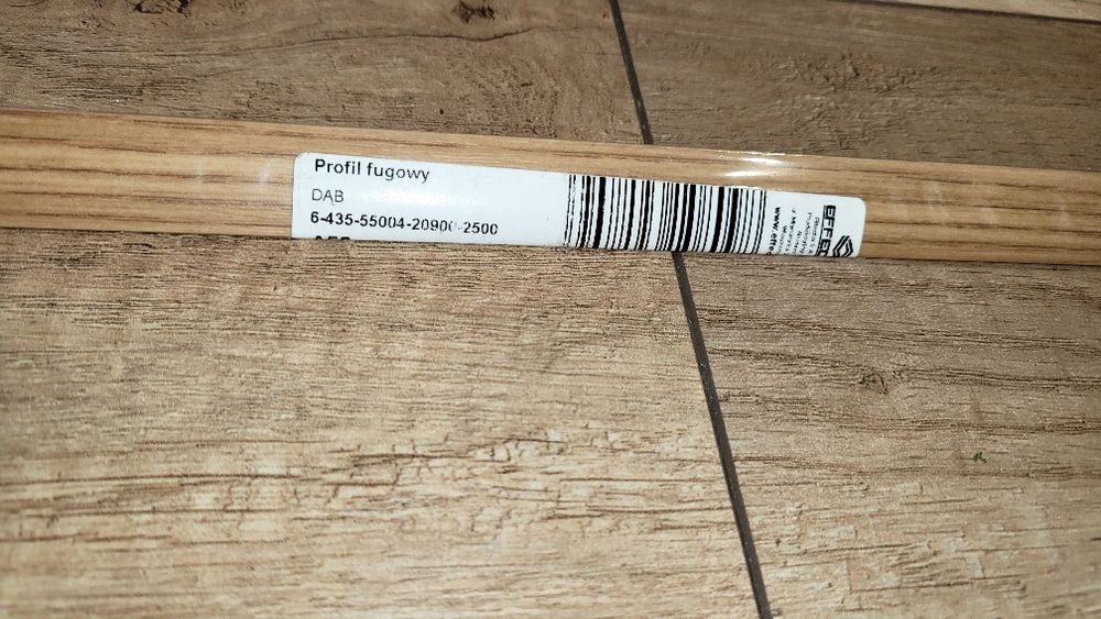 Profil alminiowy fugowy dylatacyjny dąb