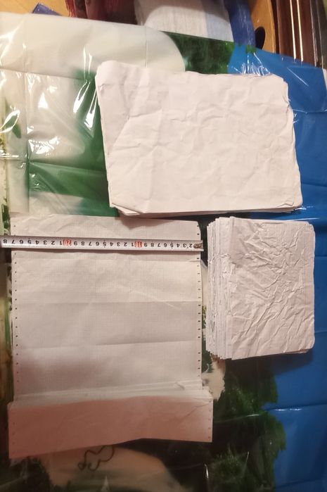 Бумага б/у:А9 тетрадная ,с принтера