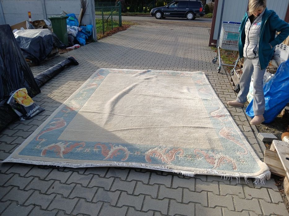 Dywan kolorowy 100% wełna z Nepalu kangri 1