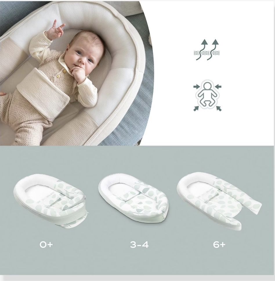 Redutor de cama evolutivo Doomoo Cocoon - verde