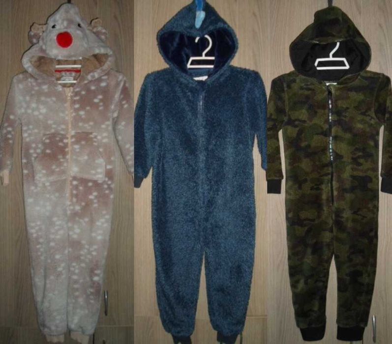 пижама комбинезон слип кигуруми флисовый 3-4-5 лет рост 98-104 110