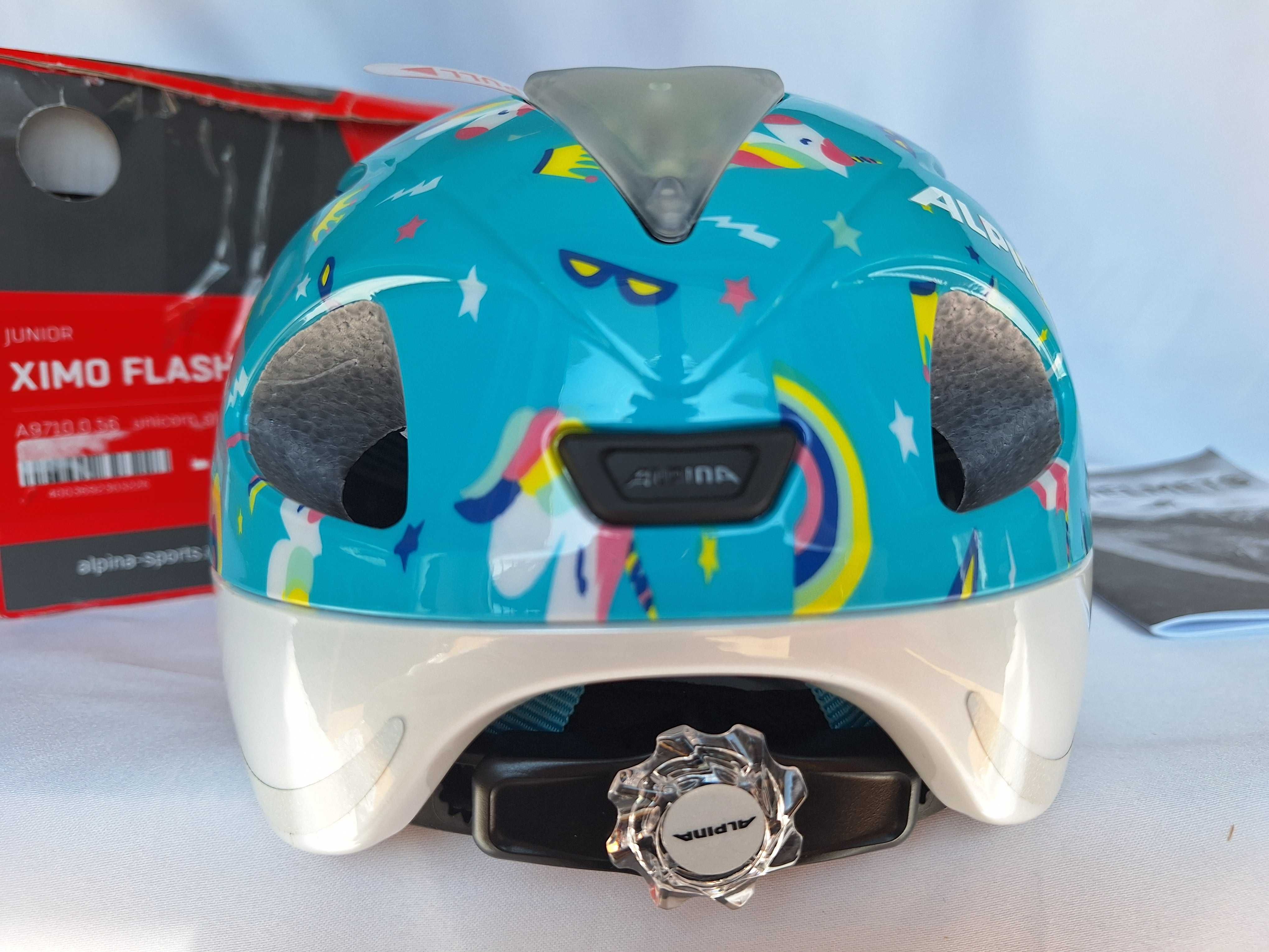 Kask rowerowy dziecięcy Alpina Ximo Flash Unicorn 45-49cm