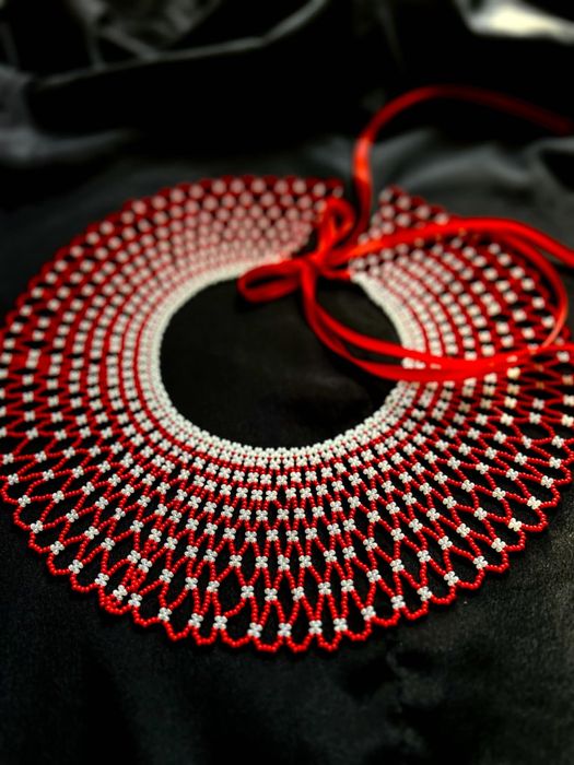 Силянка, кольє, намисто, виріб з бісеру, етно виріб