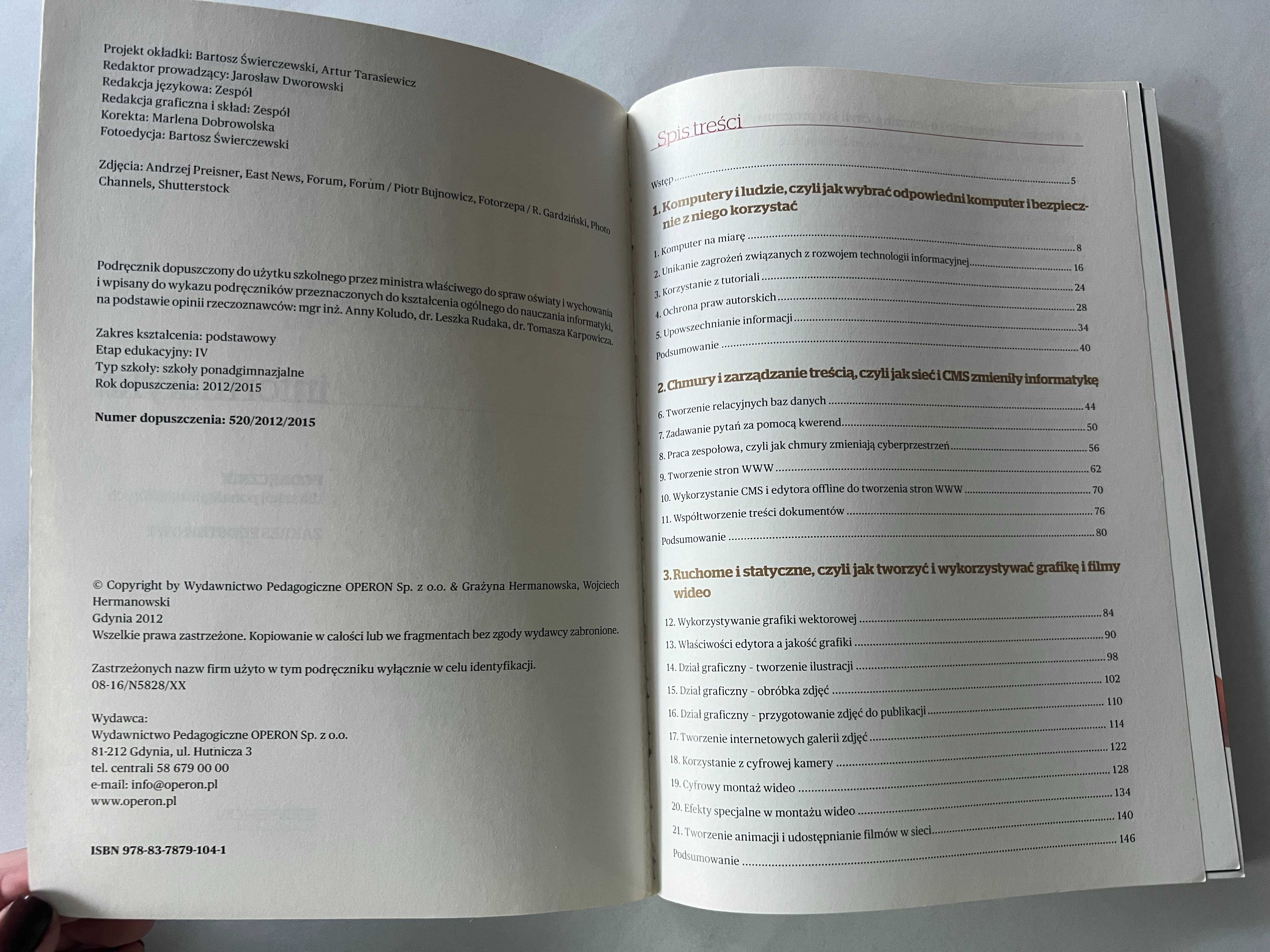 Informatyka. Ciekawi świata. Podręcznik Zakres podstawowy stan bdb
