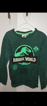 Bluzeczka zielona z dinozaurem rozmiar 116.Jak nowa
