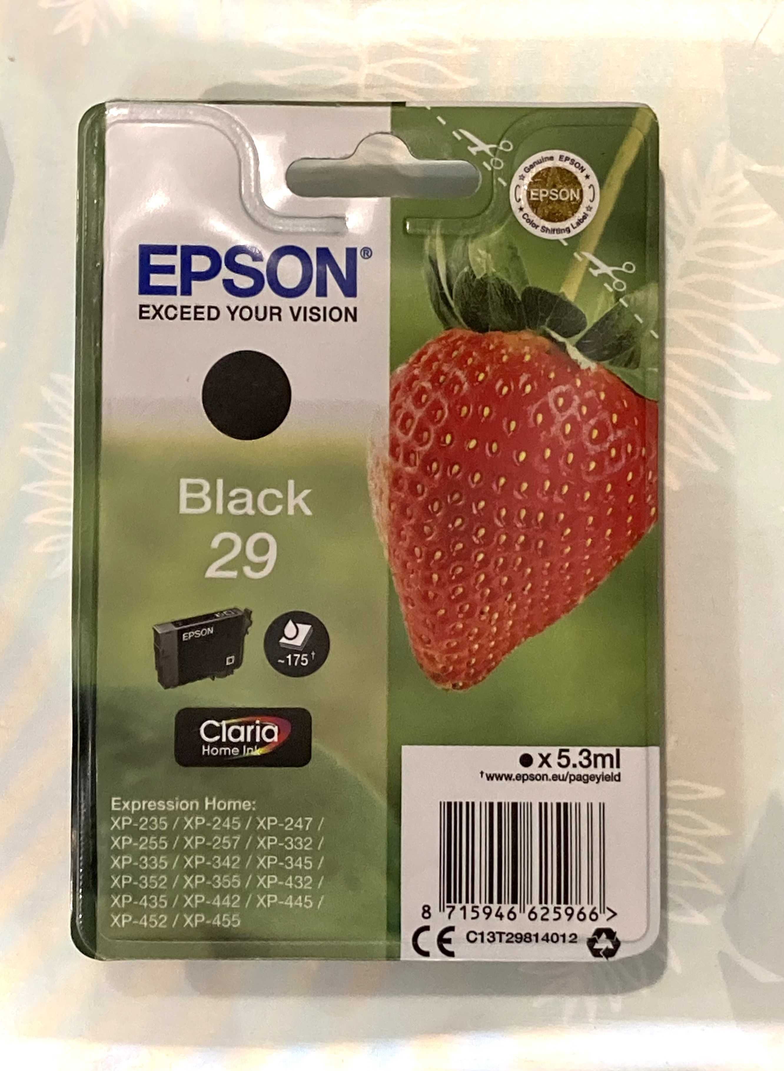 Картридж Epson 29 Strawberry black Чорний Новий