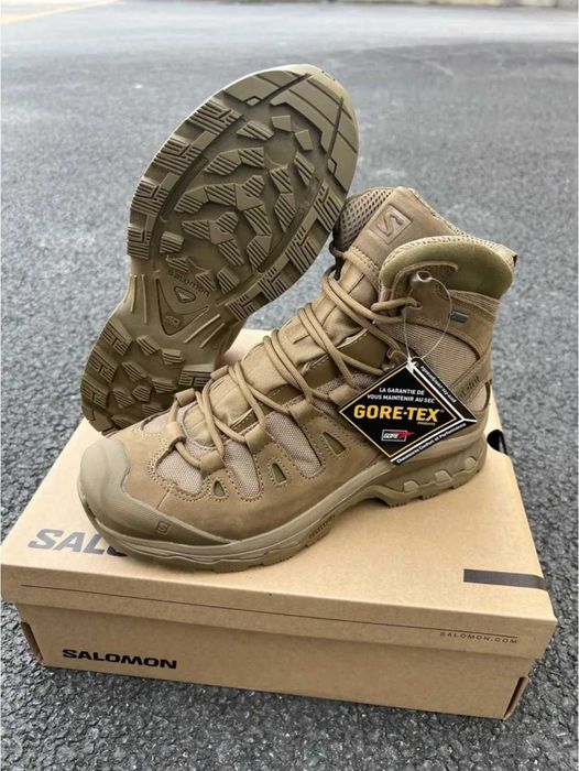 Трекінгові черевики Salomon Quest 4D GTX Forces 2 Тактичні берці Койот