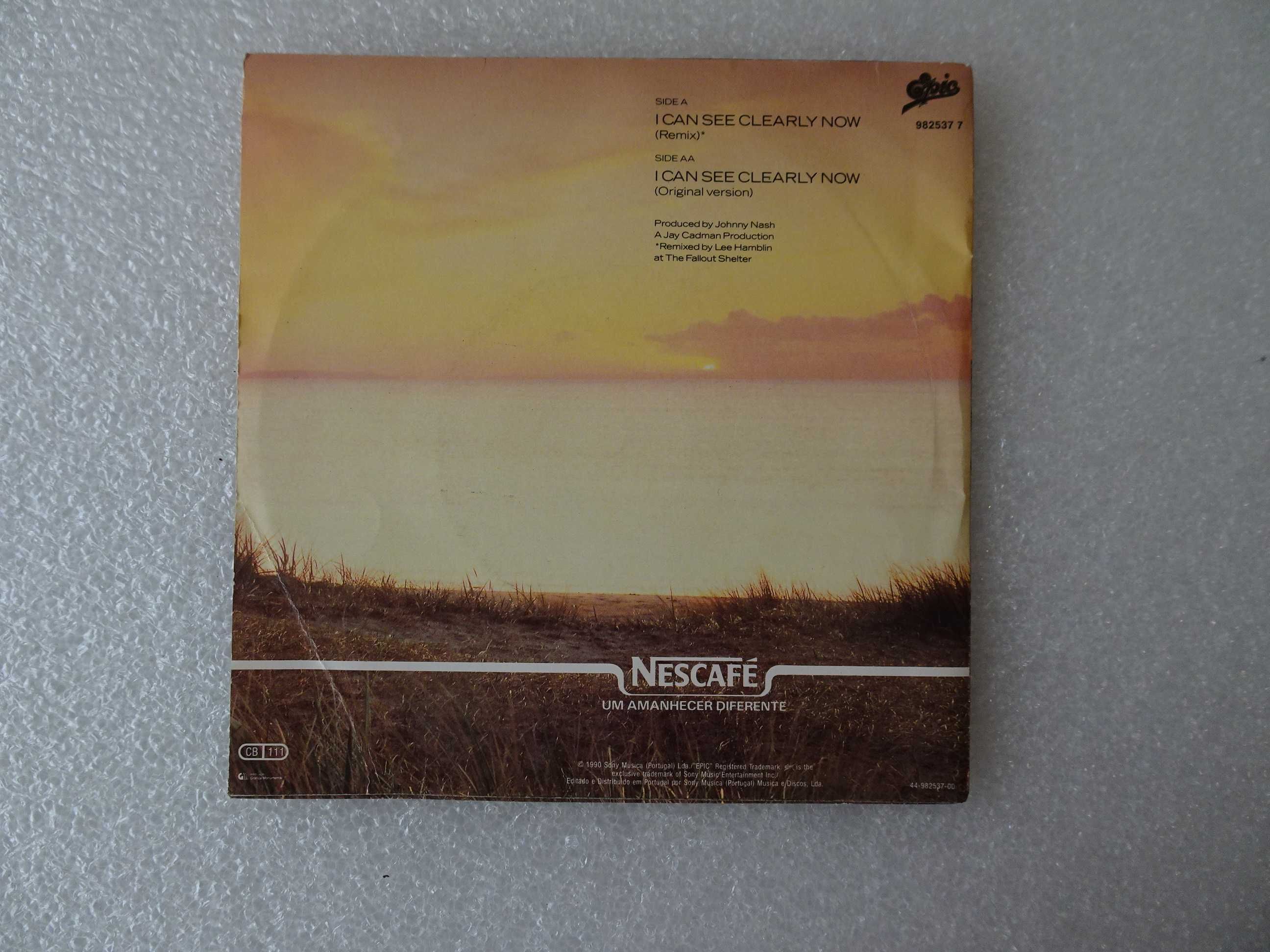 Disco vinil single - Johnny Nash - I can see clearly now - Remix