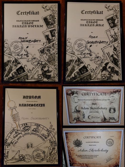 Certyfikowany Tarocista zaprasza - pytanie do Kart, Wahadełko, Rytuały