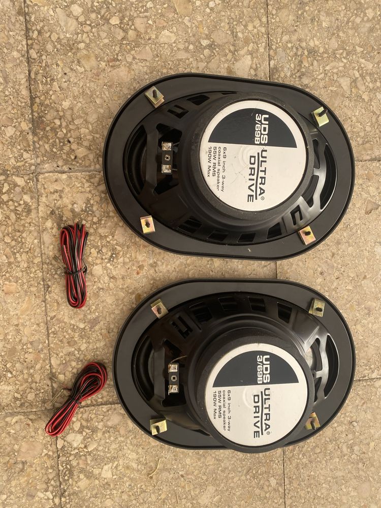 Colunas Ultra Drive UDS 3/69B 6x9” – Novas, som potente!