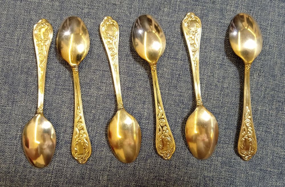 Кофейные ложки. Проба А 800