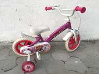 Bicicleta patrulha pata roda 12" rosa menina rodinhas idade +3 anos