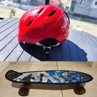 Fiszka+Kask na fiszkę,rower,rolki,deskorolkę, narty, snowboard (54-56)