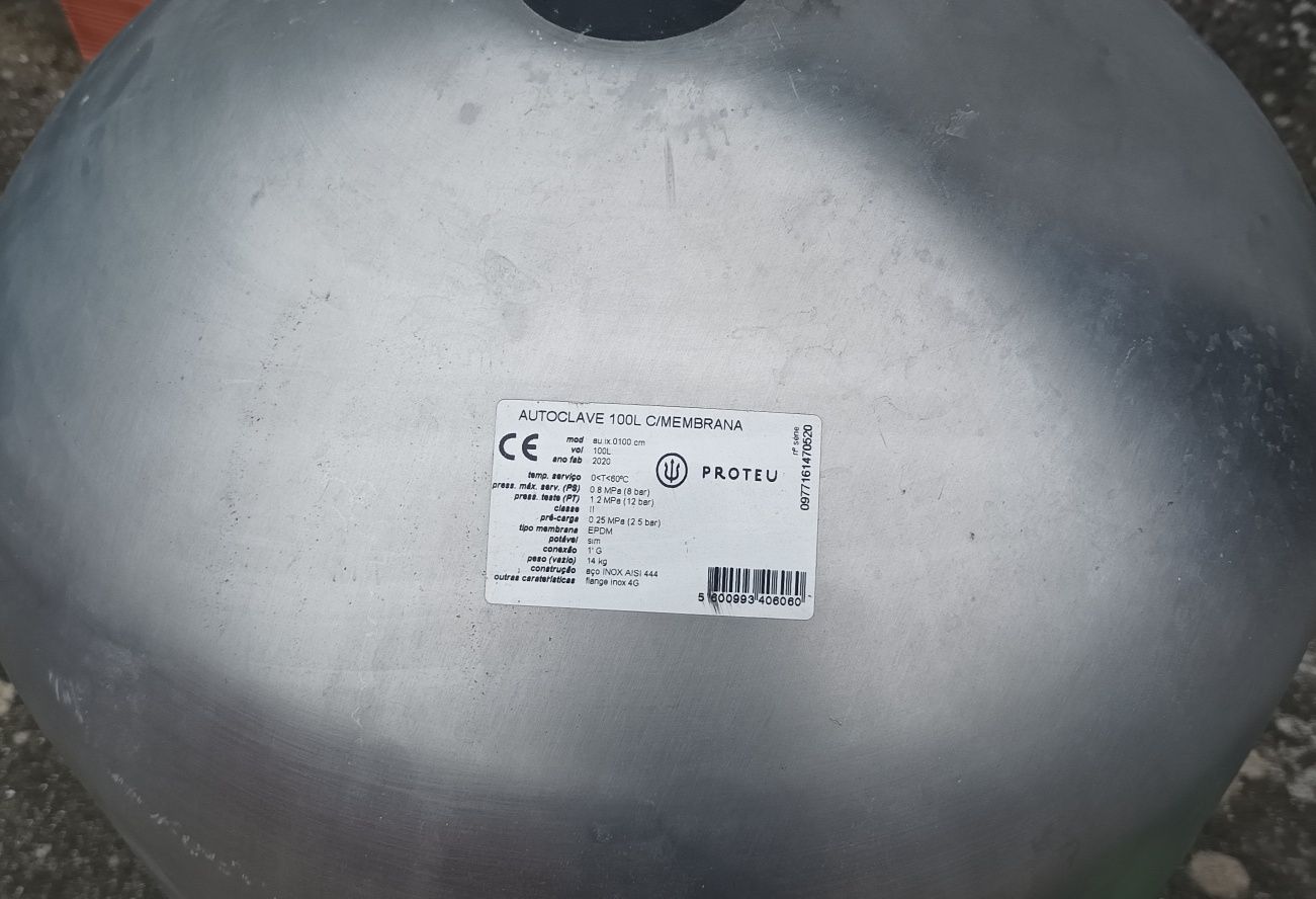 Eletrobomba Vito Agro 1100W c/ Autoclave INOX 100L