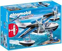 PLAYMOBIL Action 9436 Policyjny samolot wodny - mega zestaw 40 cm