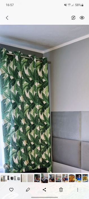 Zasłony Monstera 140x250cm